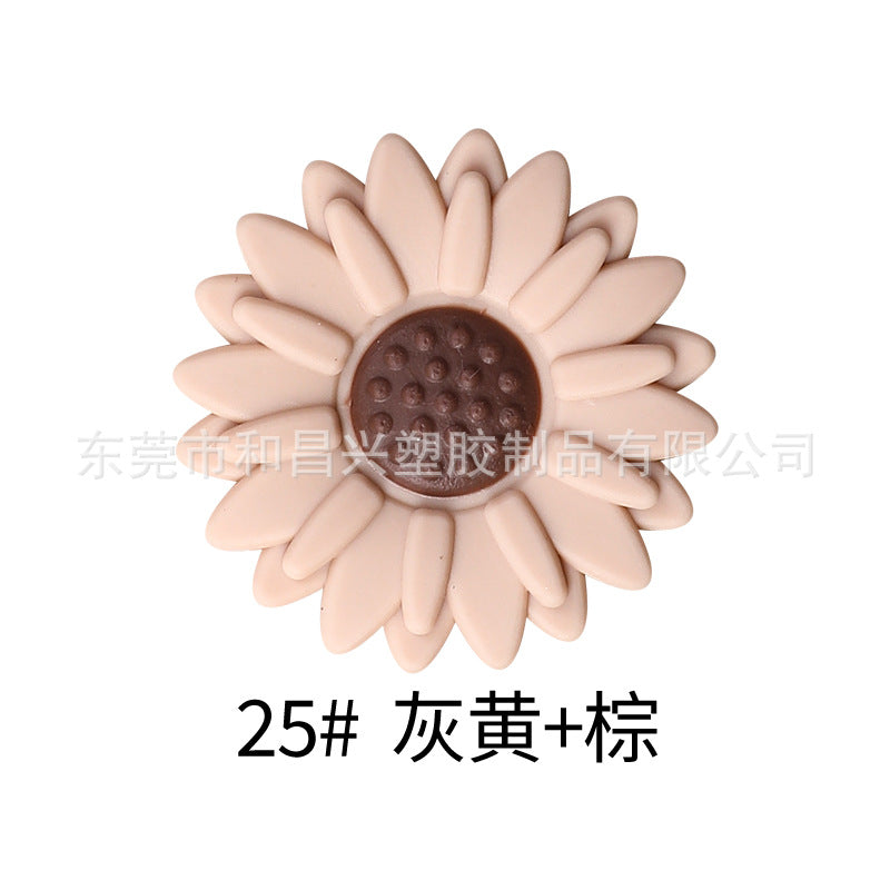 Wholesale  20pcs  Colorful Daisy Silicone Beads
