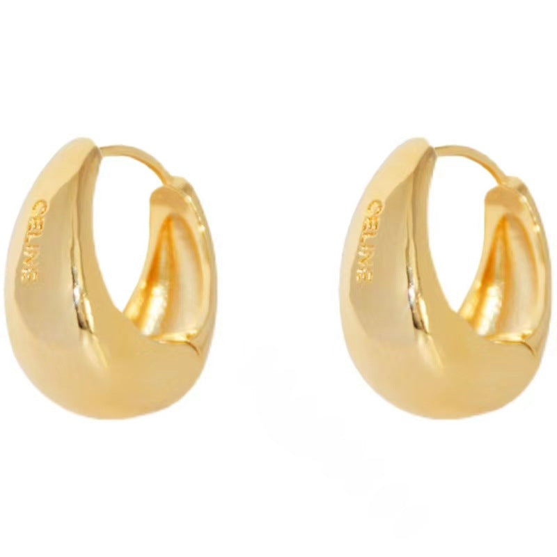Wholesale wholesale CELI metal brass gold-plated cold style high quality earrings