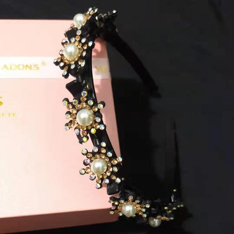 Wholesale Rhinestone Braidable Hairband Hairpin