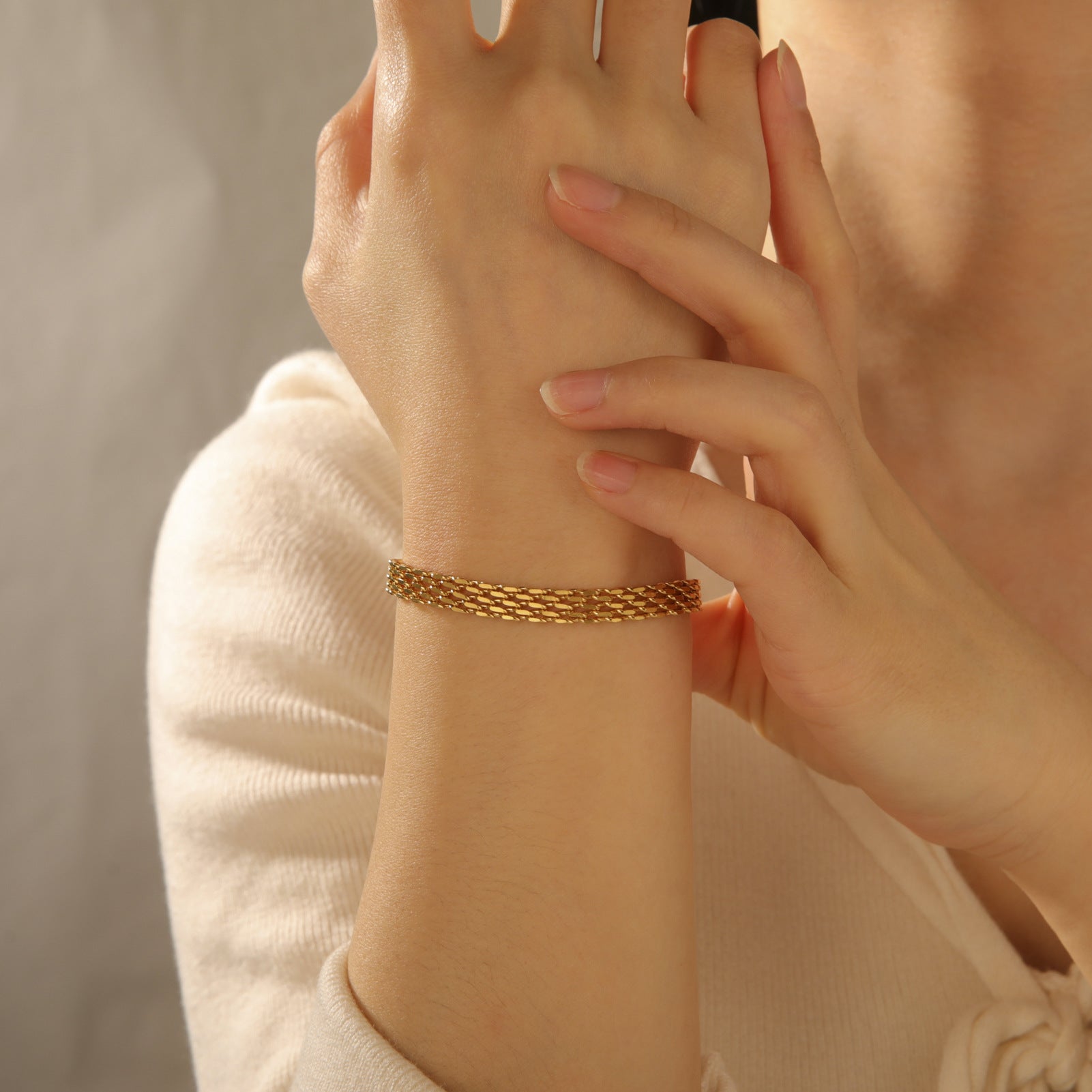 Wholesale Vintage Basque Stainless Steel Bracelet