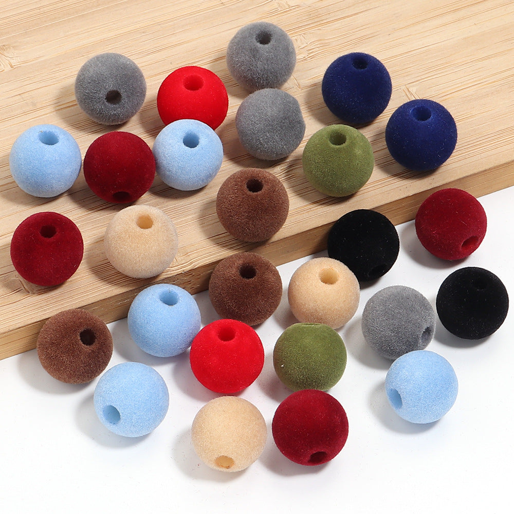 Wholesale 10pcs Acrylic  Series Peach Heart Large Hole Beads