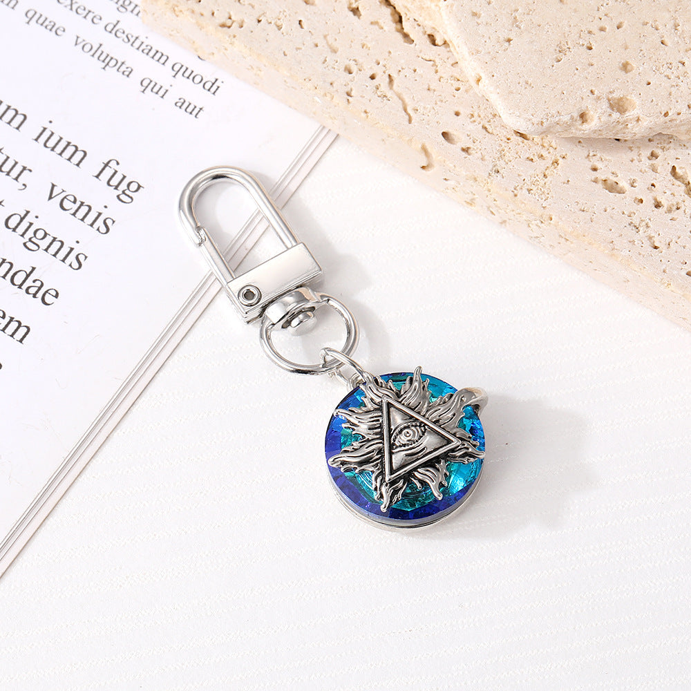 Llavero de ojo de demonio de cristal 5pcs/paquete al por mayor