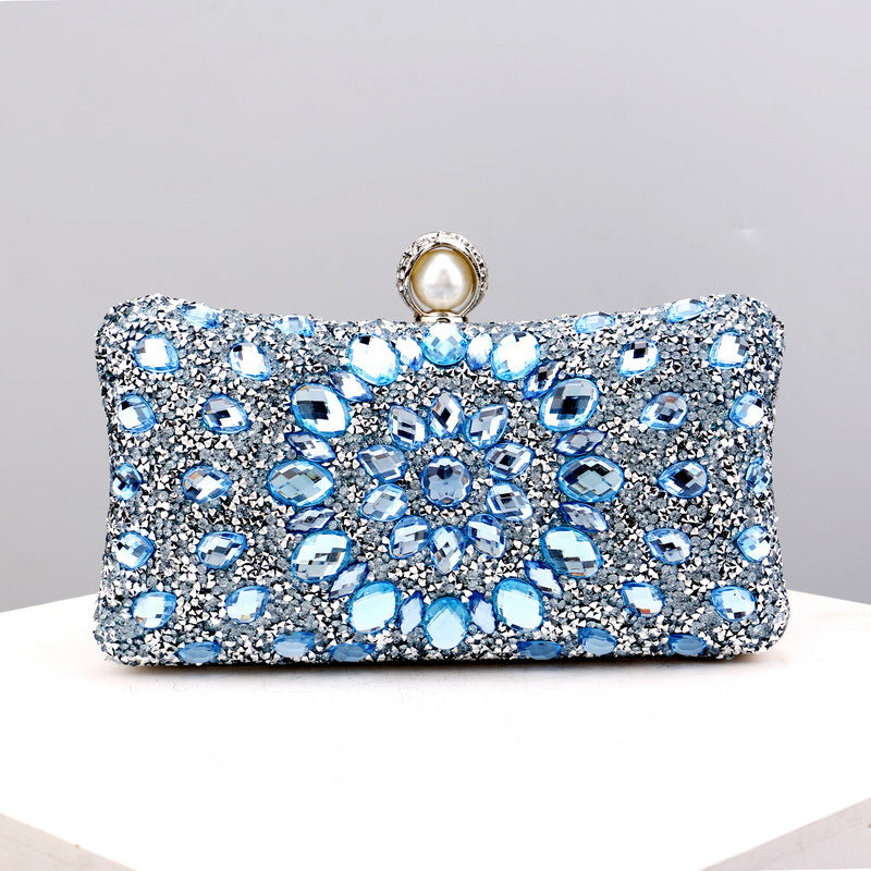 Wholesale Polyester Diamond Evening Bag