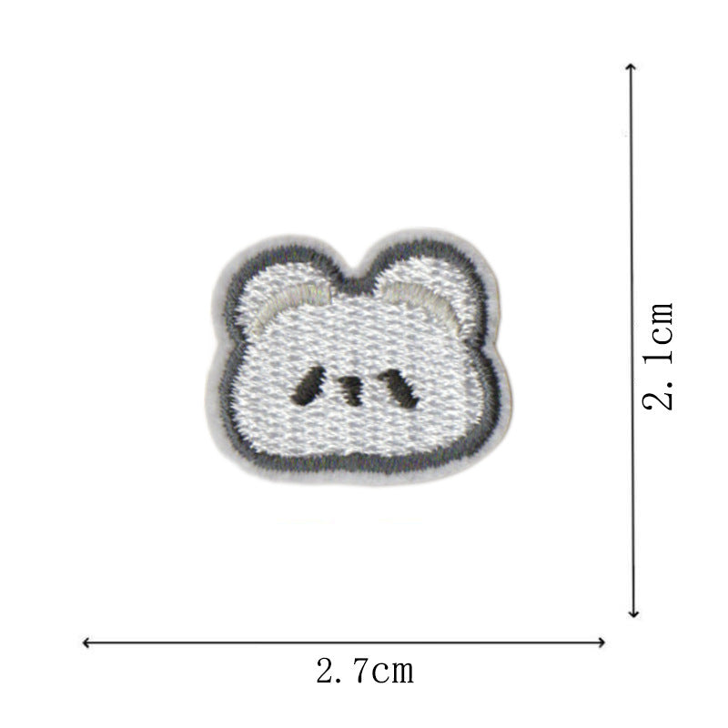 Wholesale Polyester Cotton Animal Embroidery Patches Cute Panda Dog Rabbit Designs For Kids Clothing DIY Craft Supply