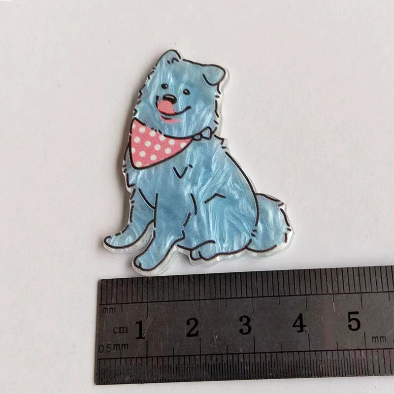 Wholesale  10pcs Illustration Style Cat Acrylic Accessories