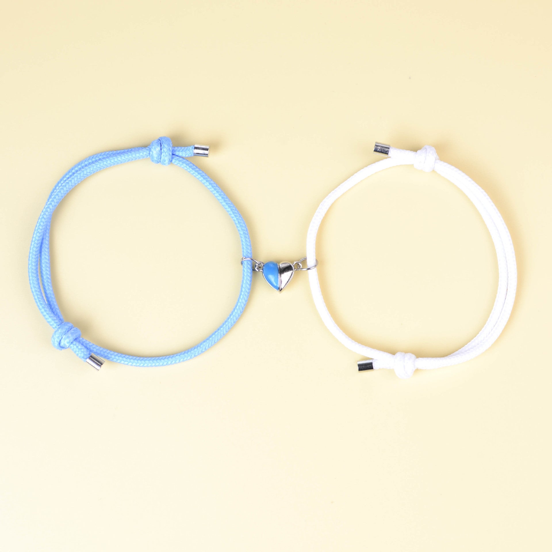 Wholesale Luminous  Magnet Suction Couple Woven Bracelet