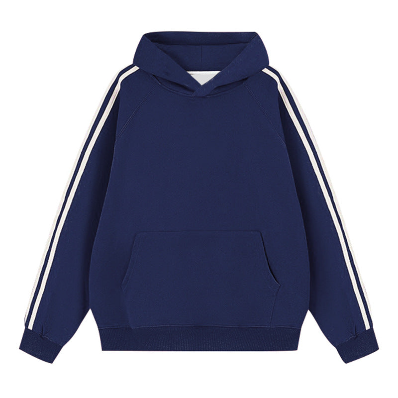 Wholesale Pure Cotton Retro Comfortable Sports Loose Casual Long-sleeved Hooded Clothes