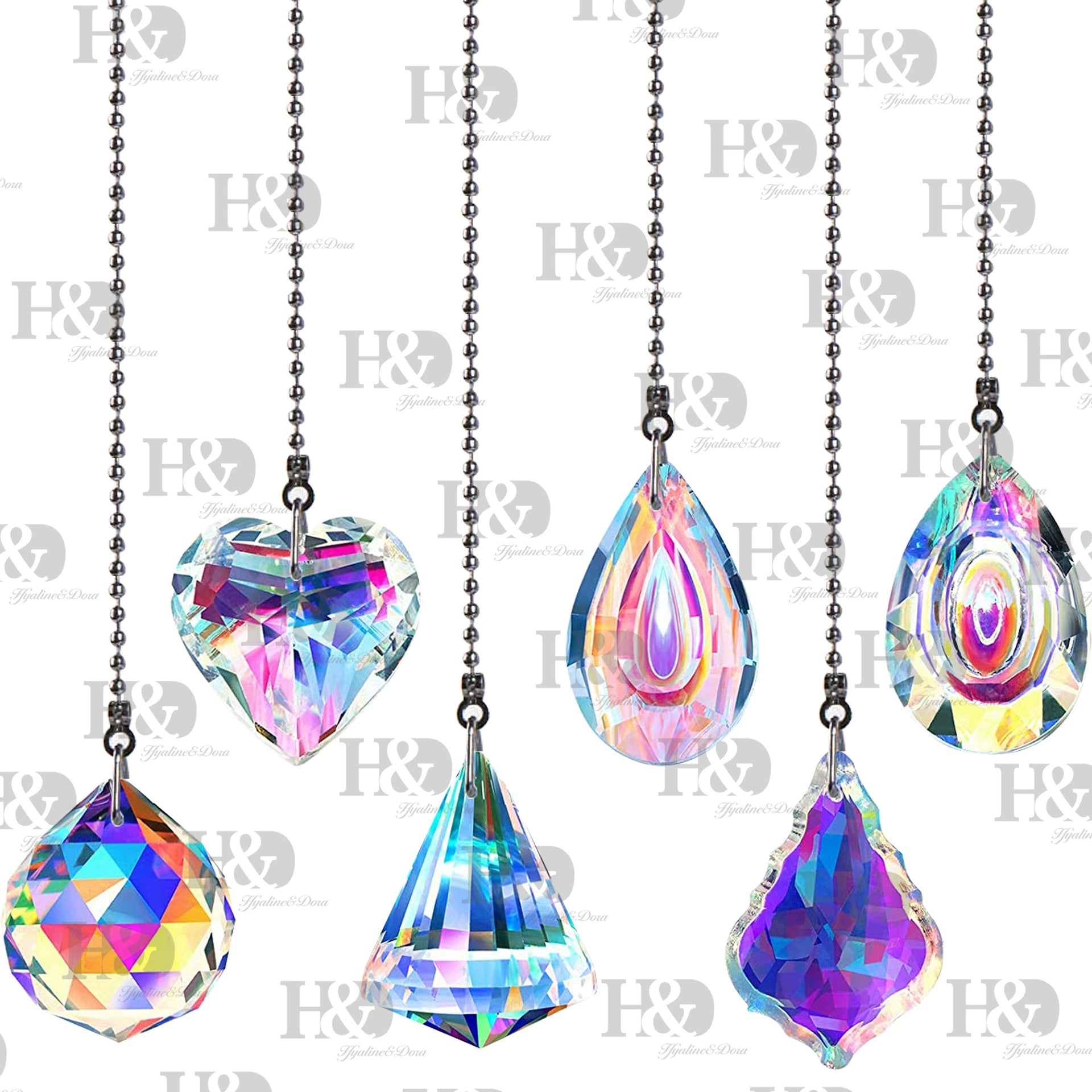 Wholesale Sun Catcher Pendant with AB Color Plated Longan Crystal Pendant