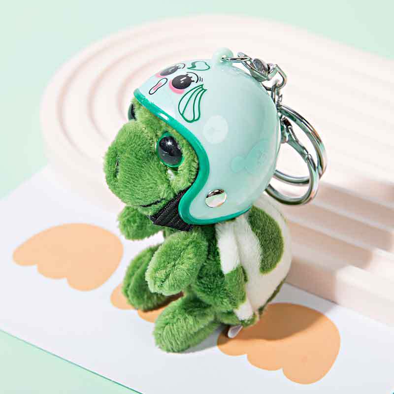 Wholesale Helmeted Turtle Cute Plush Turtle Accessory Keychain