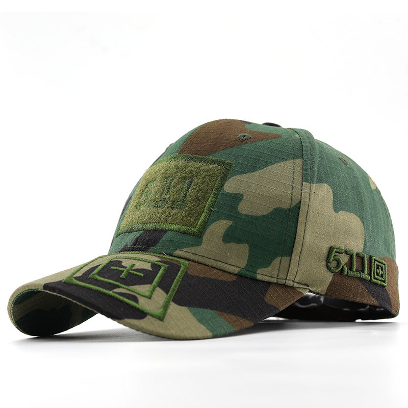 Wholesale Outdoor Camouflage Embroidered Adjustable Leisure Travel Hiking Velcro Hat