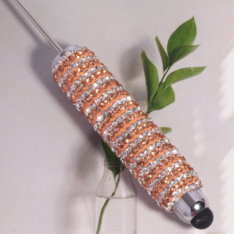 Wholesale beadable pens Full diamond color rhinestone beaded touch screen pen