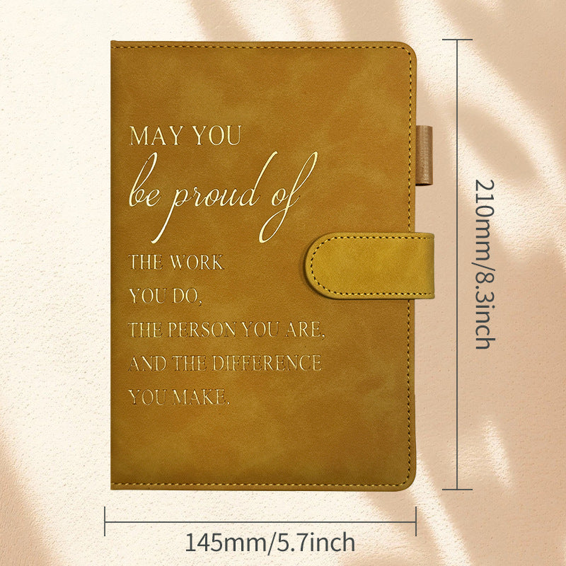 Wholesale Cross-border notebook in stock wholesale Amazon leather plan hand ledger temu incentive magnetic buckle notebook customization