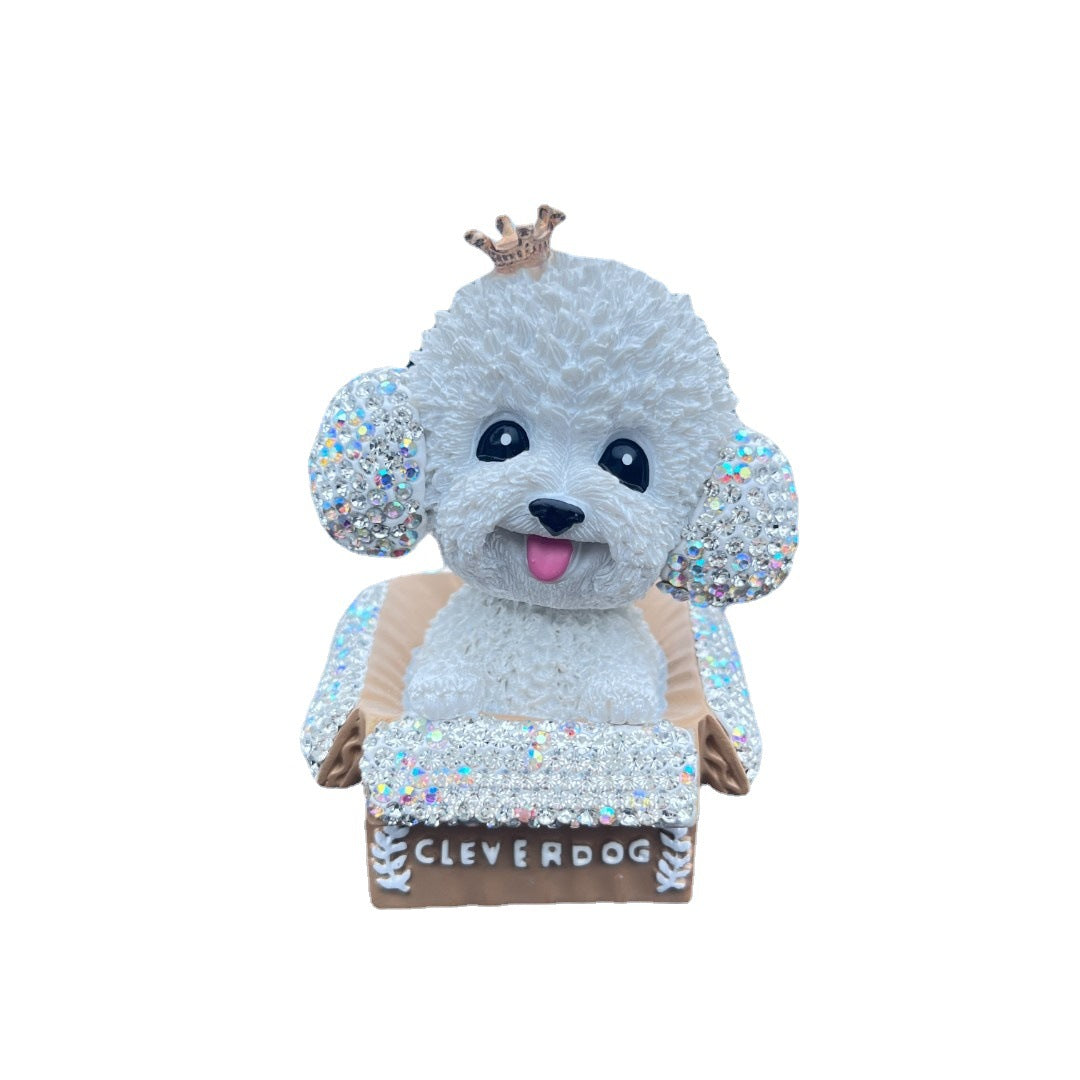 Wholesale Shake Head Teddy Crystal Car Accessories