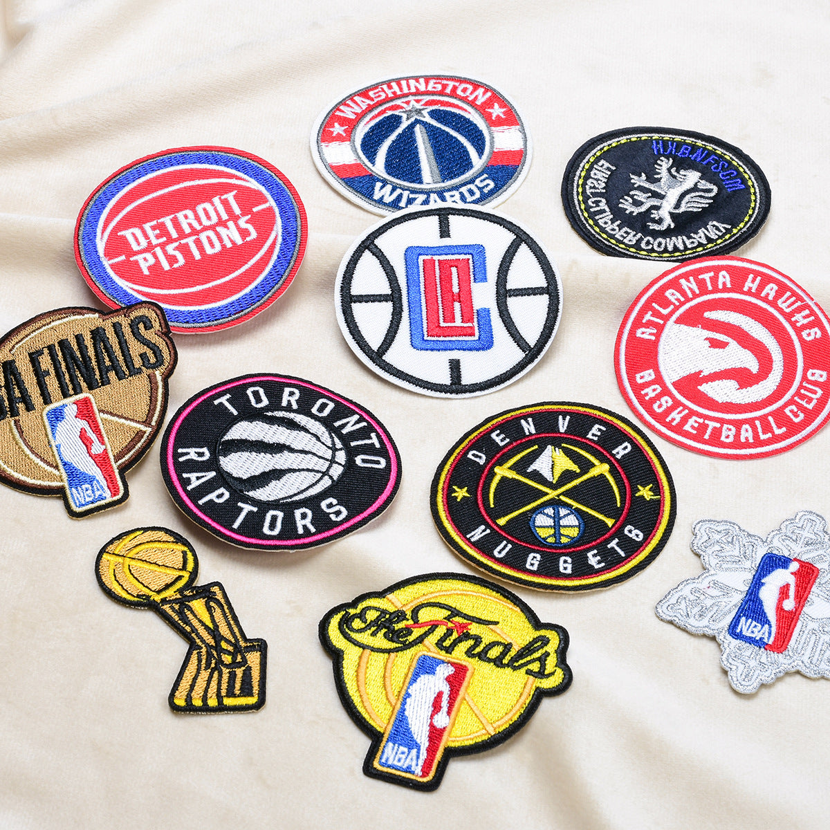 Wholesale Basketball Team Embroidered Patches 11 Piece Set Clothing Decorative Accent DIY Repair Accessory Gift For Boutique Resale