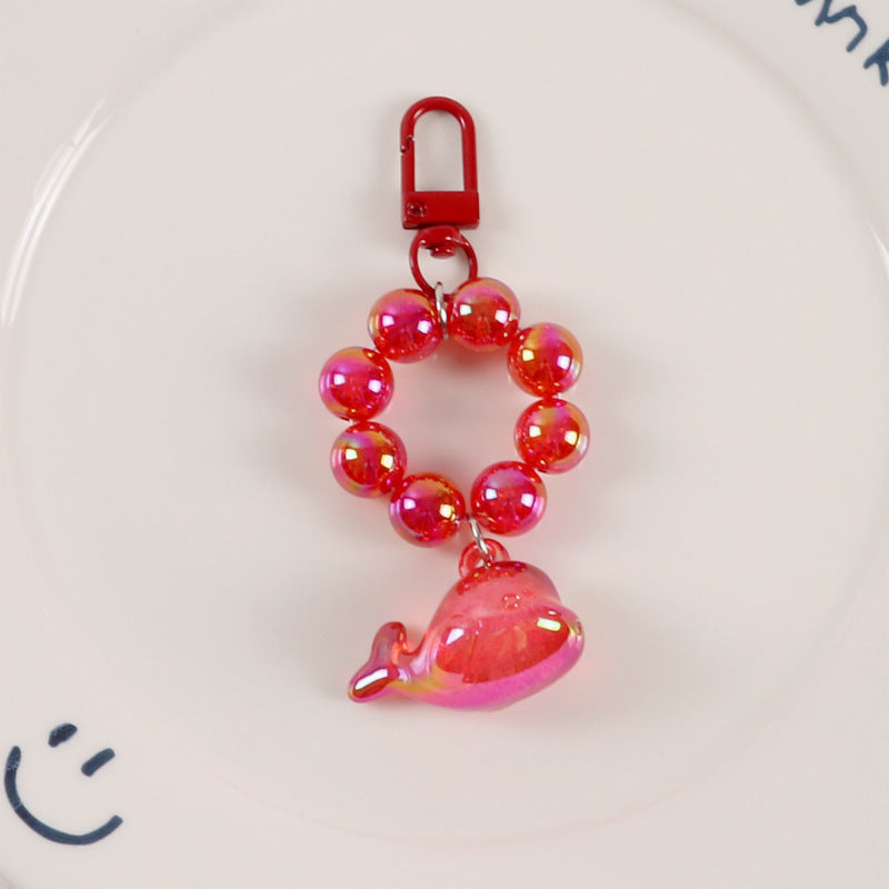 Wholesale Resin Whale Beads Keychain