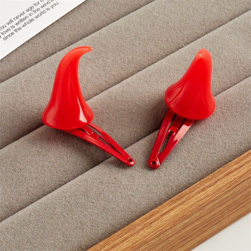 Wholesale  devil horns cute  anime headdress edge clip