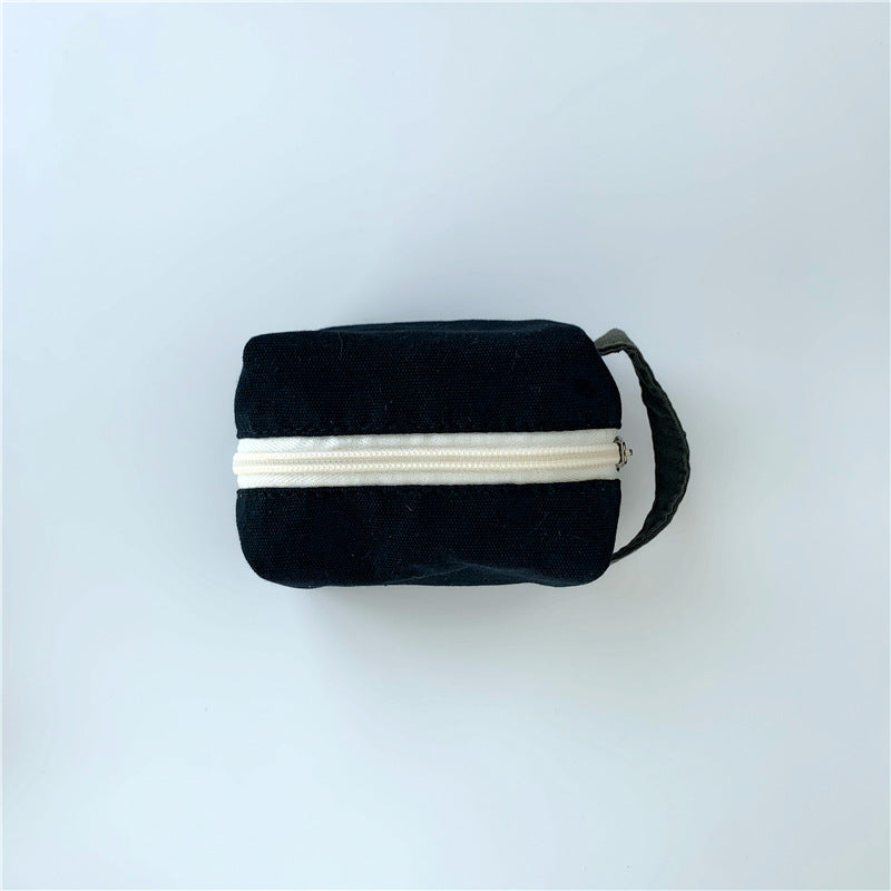 Wholesale Small Size Canvas Cotton Solid Color Mini Storage Bag