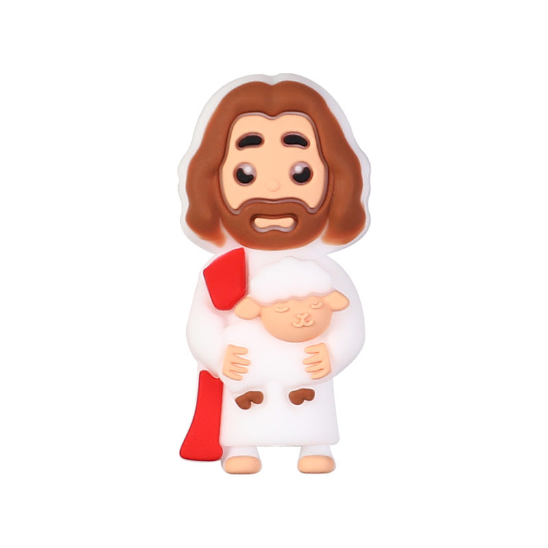 Wholesale 20pcs Easter cartoon character Focal Beads