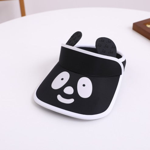 Wholesale Summer Children's Cotton Cartoon Panda Empty Hat