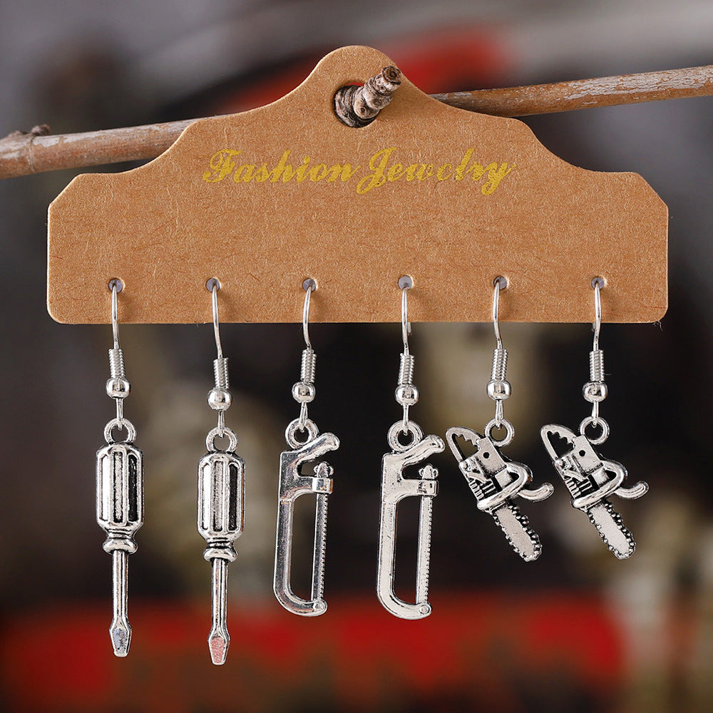 Wholesale  Series Skull Face Earring Set