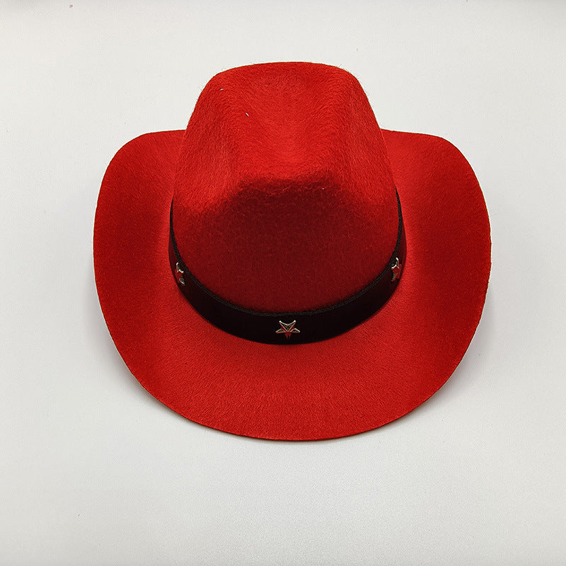 Wholesale New Miniature Handmade Doll Wool Felt Hat For Dogs Cats Birthday Party Pet Hat Cute Baby Doll Cap