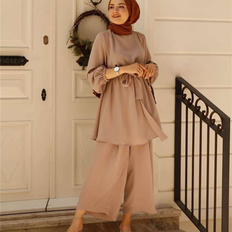 Wholesale Solid Color Eid al-Adha Women's Arabian Suit