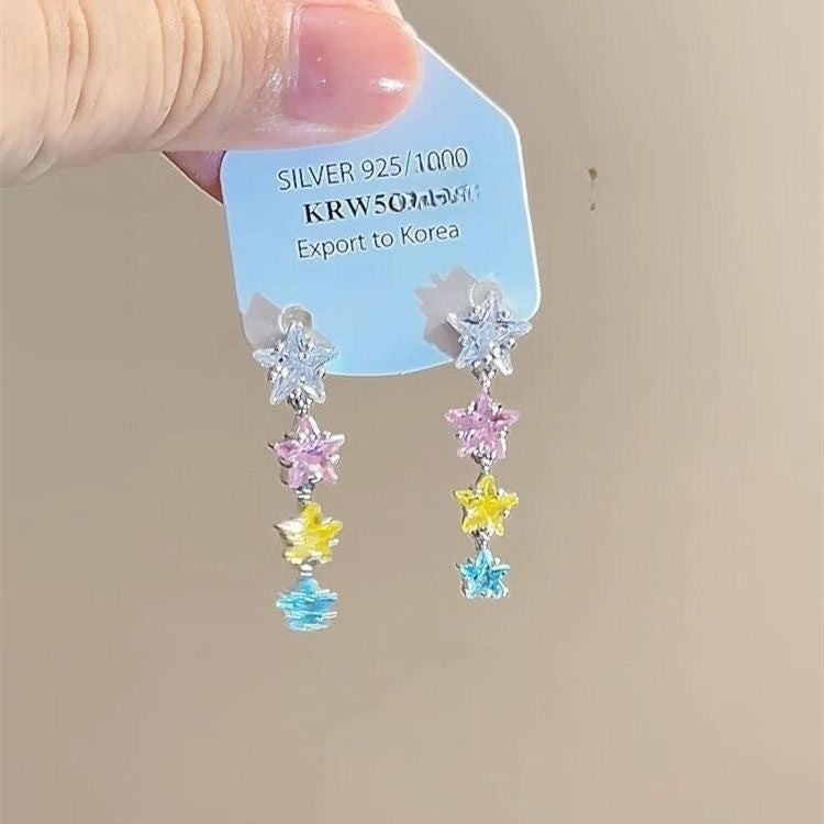 Wholesale Dopamine colorful beaded earrings