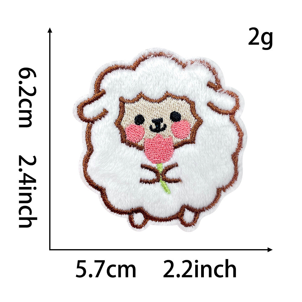 Wholesale Stylish Panda Embroidered Patch Self Adhesive Applique For Coats Trendy Fashion Accessory Boutique Gift For DIY Crafting
