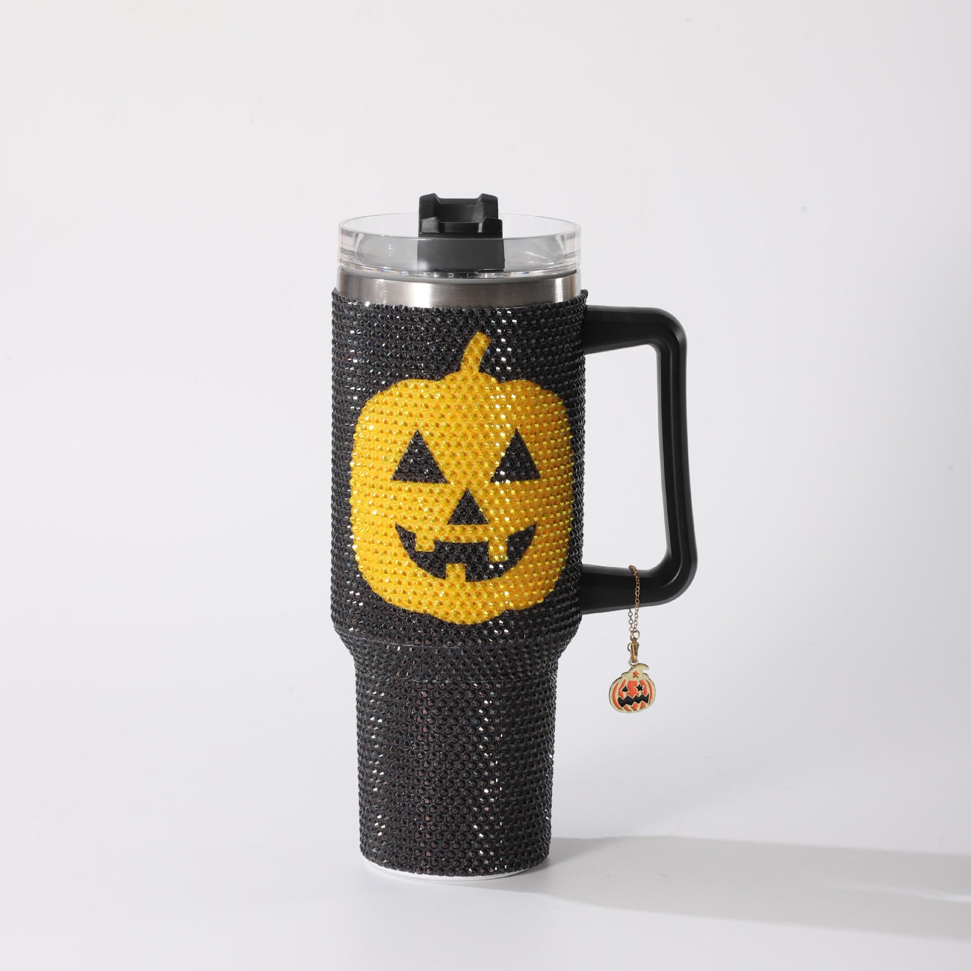Wholesale pumpkin face cup 40oz large capacity stainless steel car ice bully cup