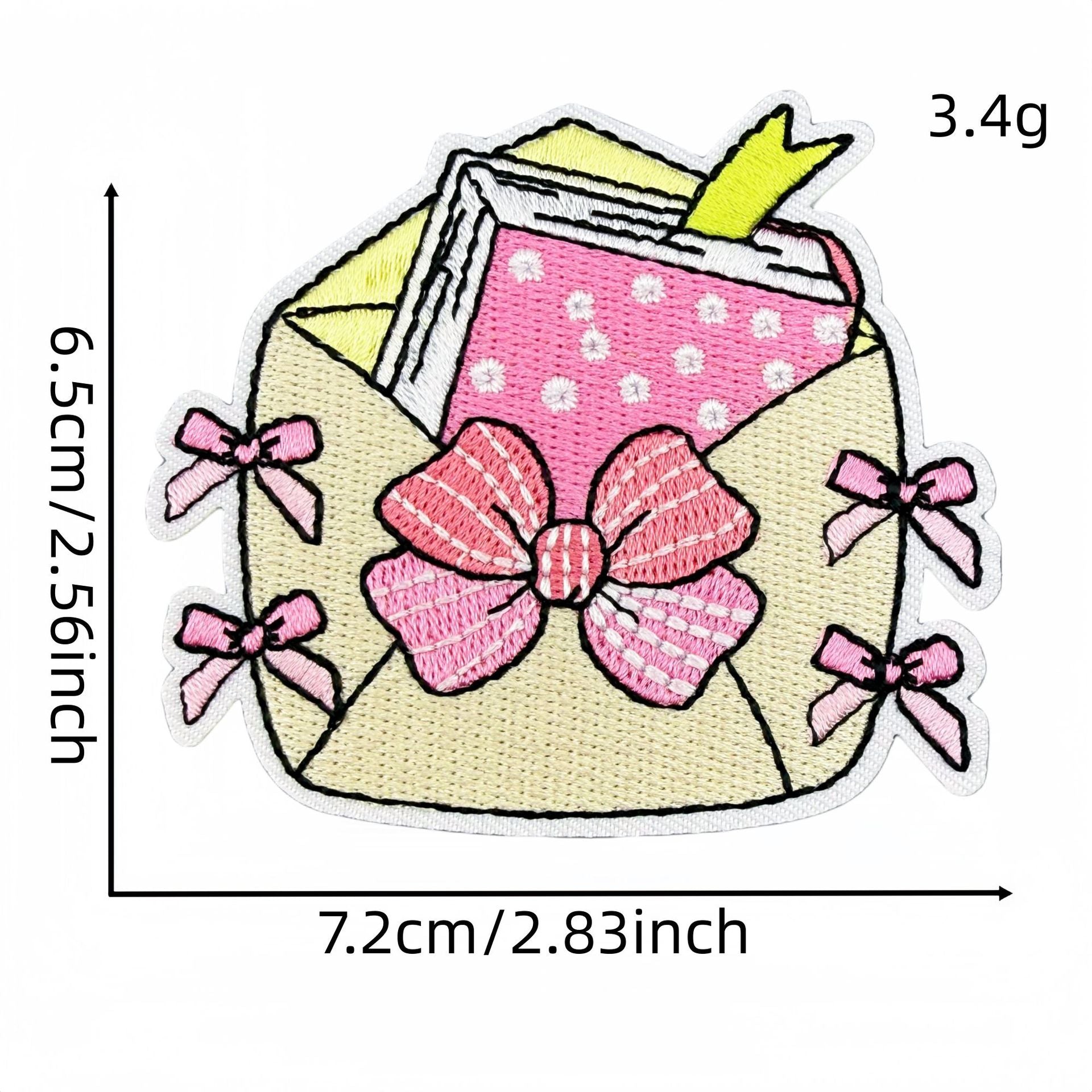 Wholesale Stylish Pink Reading Themed Iron On Embroidered Patches 23 Pack Decorative Accent For Bags Clothes