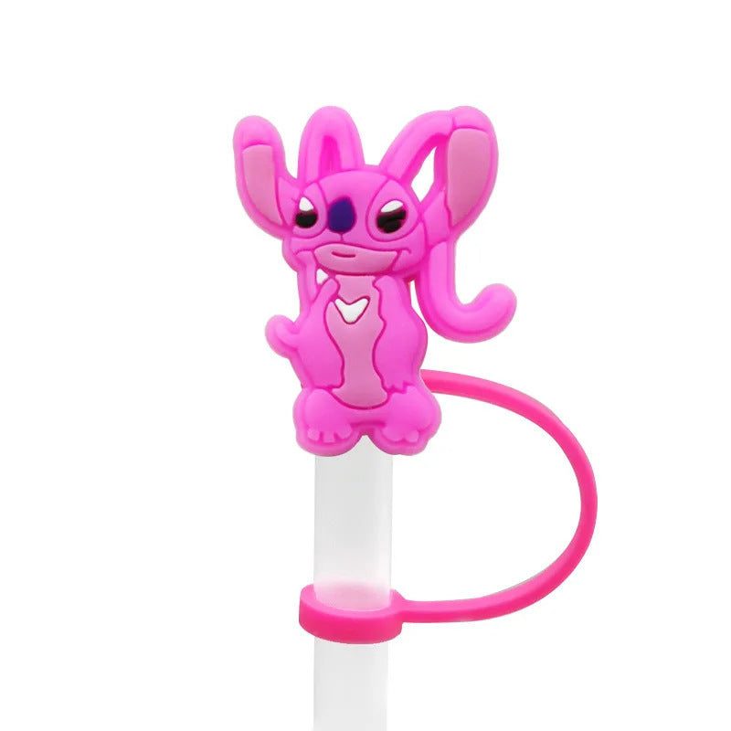Wholesale Straw cap animation straw cartoon cover dust plug straw Straw Tube Cap OLY Exclusive