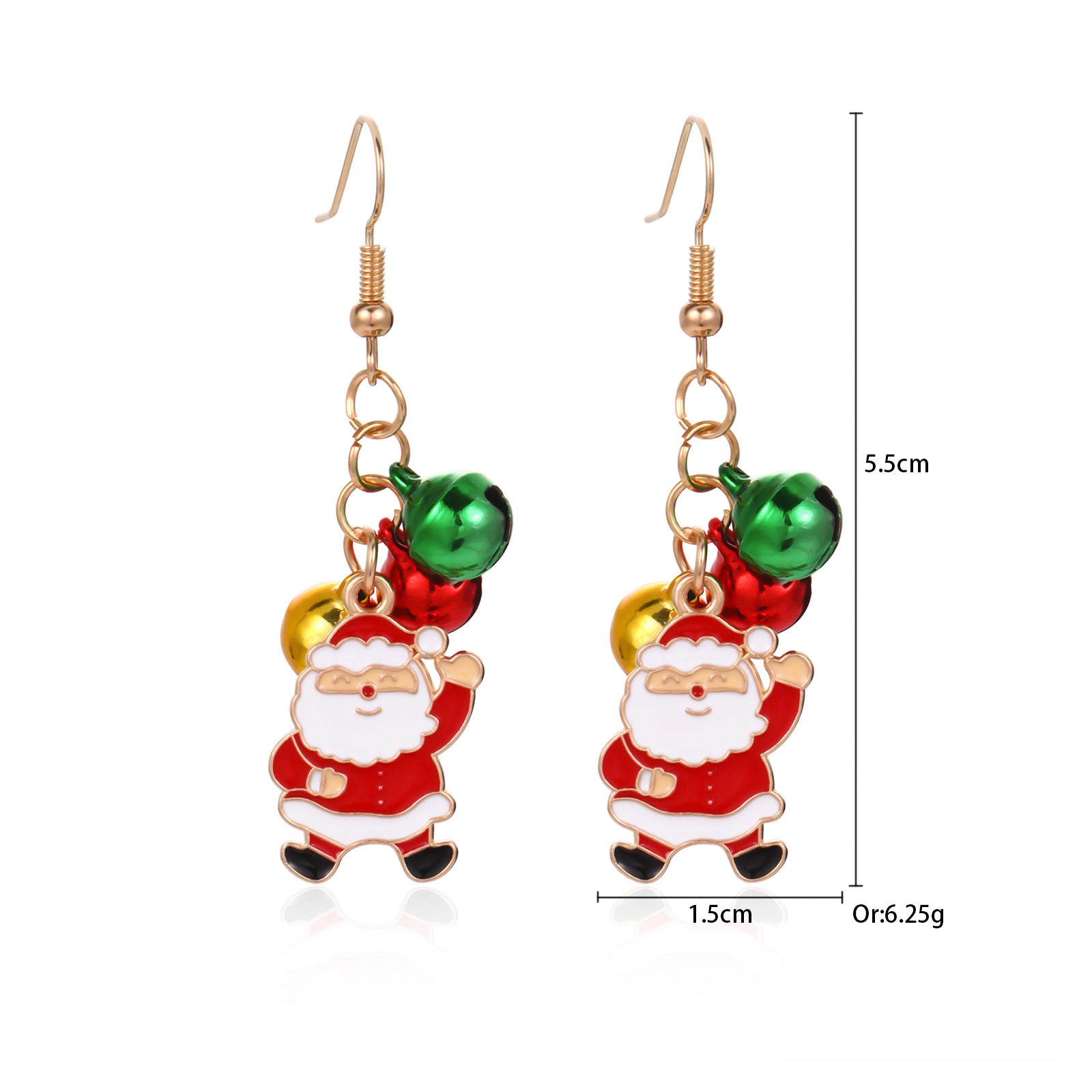 Wholesale Christmas Fashion Creative Bell Snowman Elk Earrings
