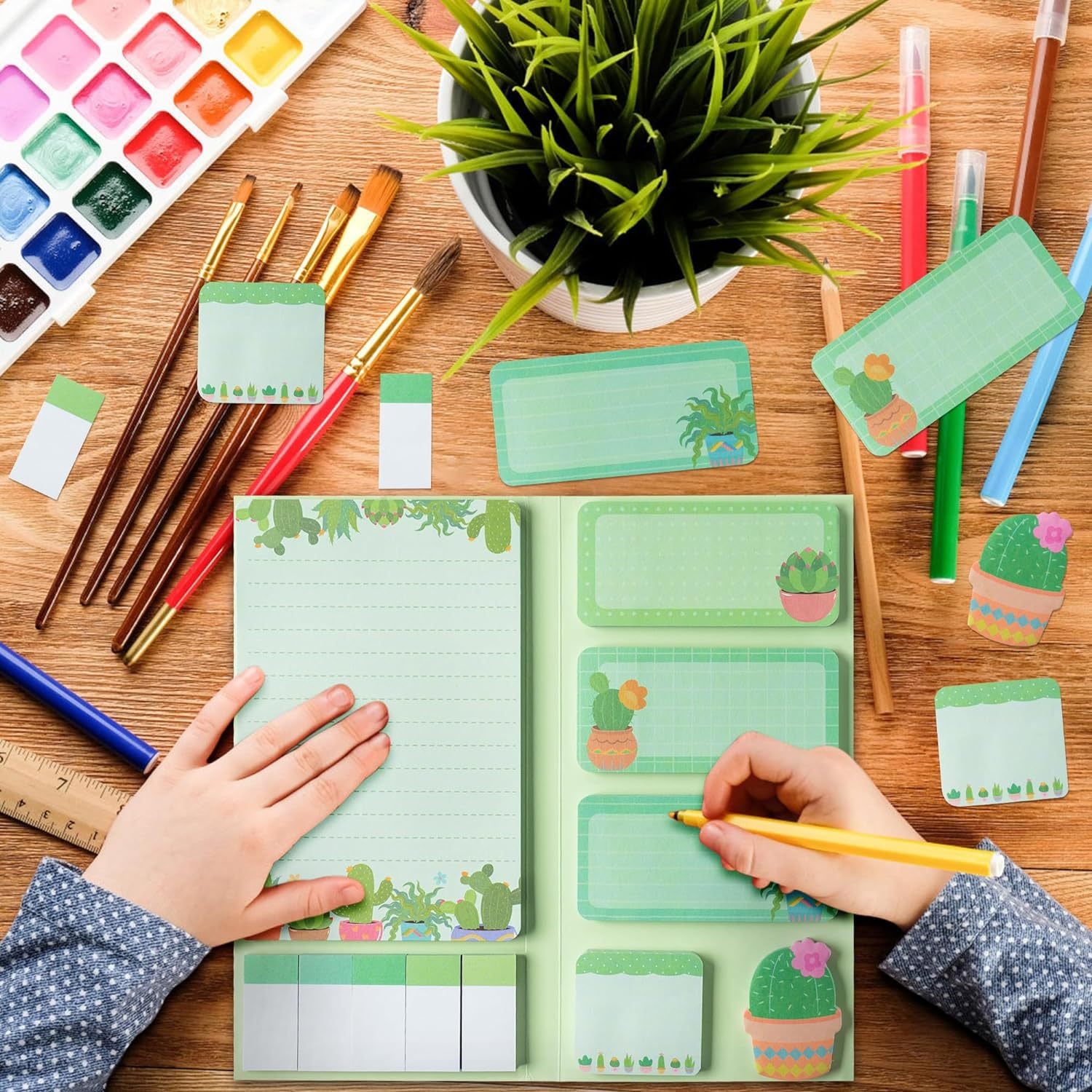 Wholesale cartoon plant post-it note combination  note sticker