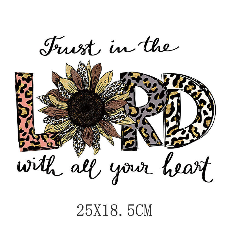 Wholesale Flower and letter heat transfer printing  UV DTF Ready to Press Transfers Wraps