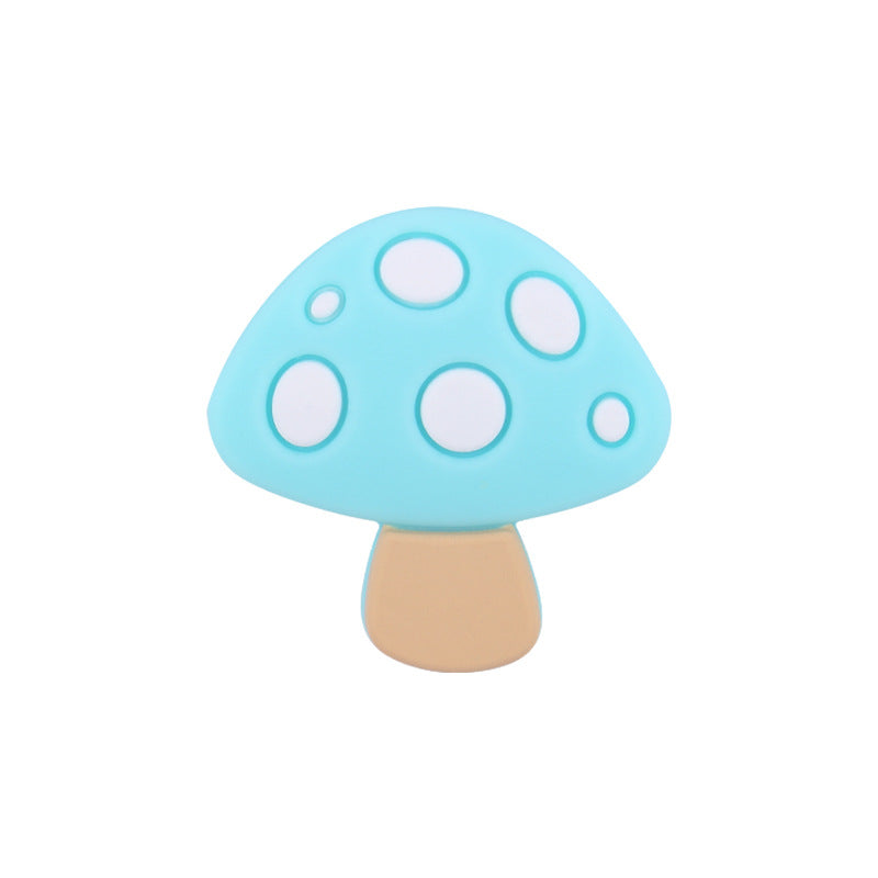 Wholesale DIY Cartoon Silicone Mushroom Focal Beads