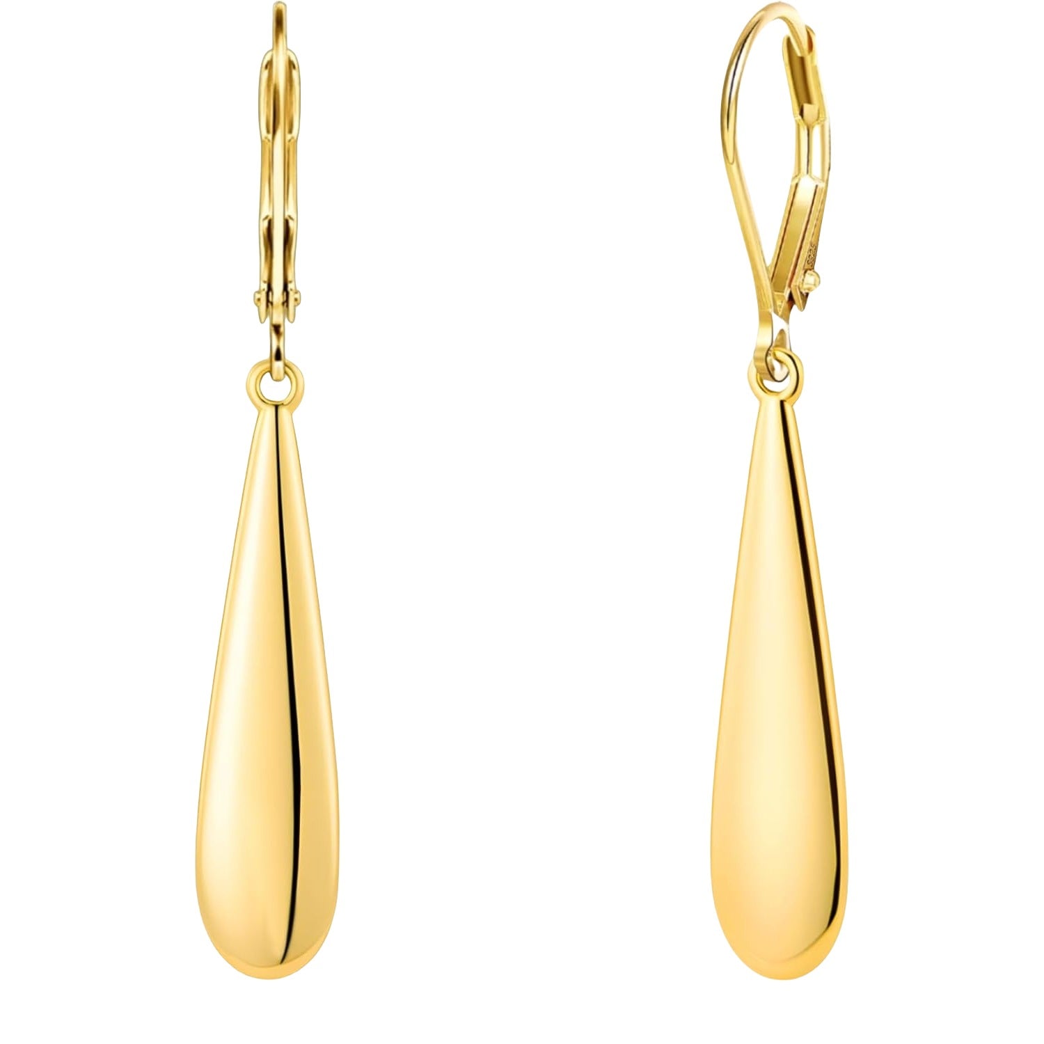 Wholesale Large Water Drop Earrings  Exquisite Geometric Glossy Oval Ear Hooks