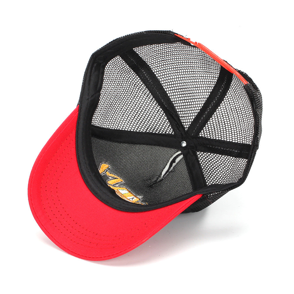 Wholesale Cotton Polyester Cartoon Embroidery Excavator Kids Baseball Cap