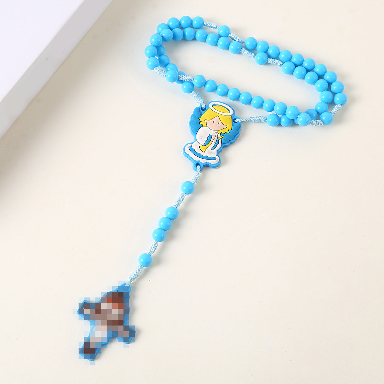 Wholesale  rosary pendant cross virgin angel Necklace