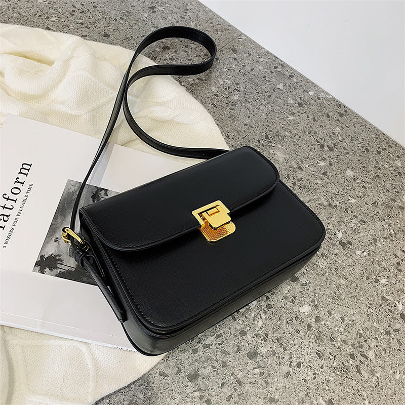 Wholesale Autumn and Winter New PU Texture Crossbody Crossbody Solid Color Simple Small Square Bag