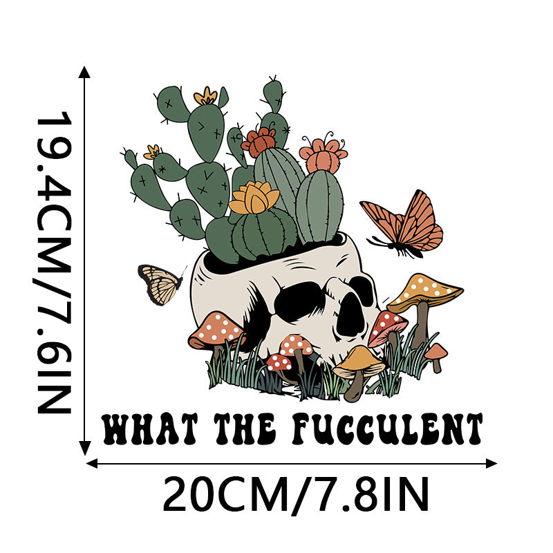 Wholesale 10pcs Cactus Flower Mushroom Skull UV DTF Ready to Press Transfers Wraps