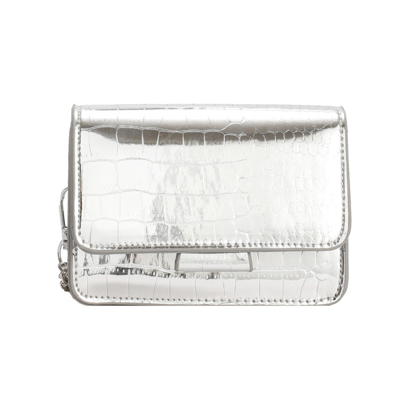 Wholesale Summer Silver Mini Crossbody Shoulder Small Square Bag