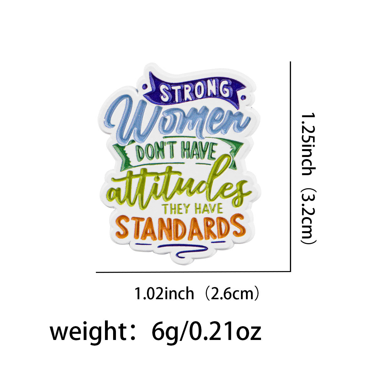 Wholesale Quote Brooch Cartoon Metal Badge English Letter Jewelry