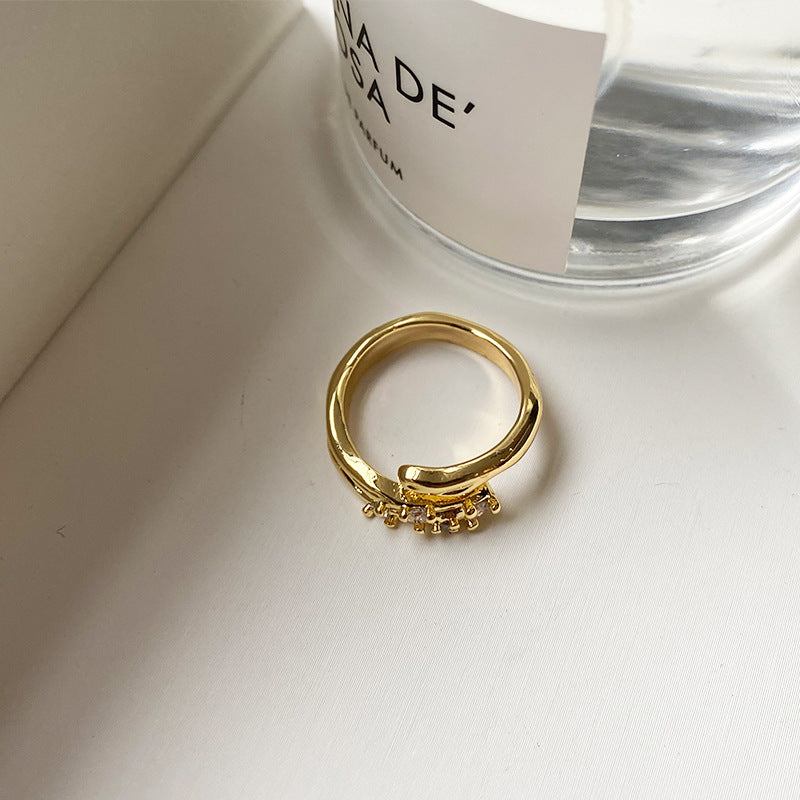 Wholesale Brass Micro Inlaid Zircon Rings