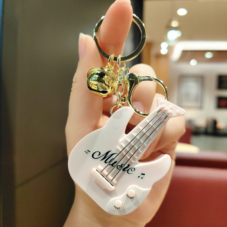 Wholesale Plastic Cartoon Animal Guitar Keychains