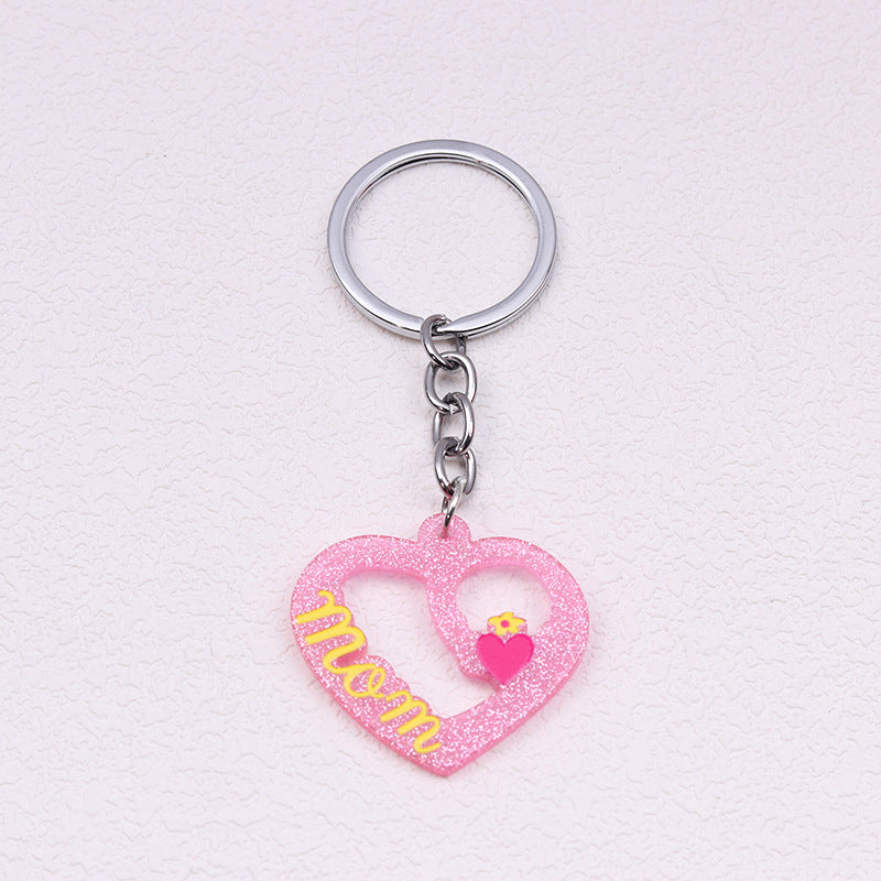 Wholesale Mother's Day Acrylic Printed Keychains