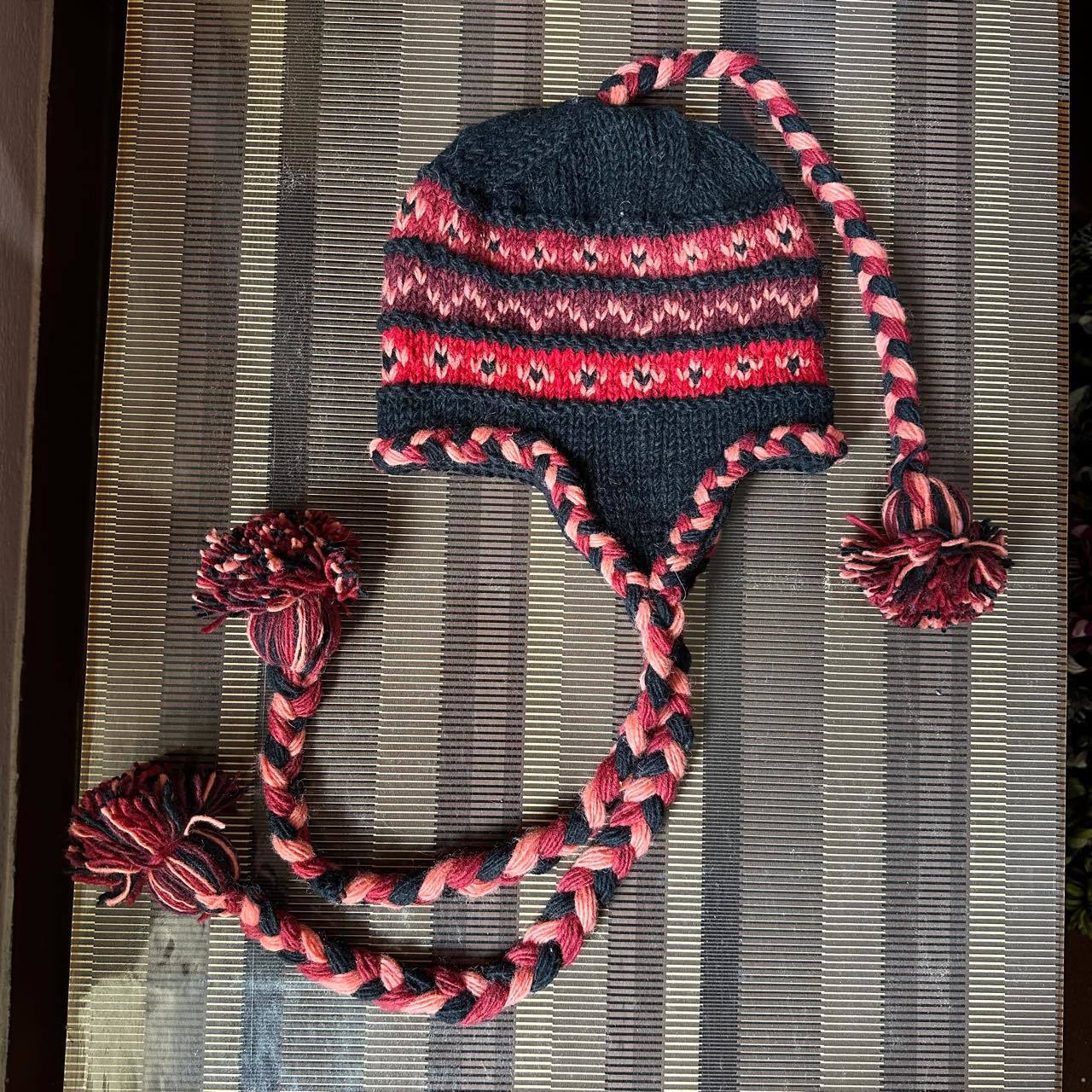 Wholesale Wool Warm Rainbow Plus Velvet Thick Earmuffs Beanie