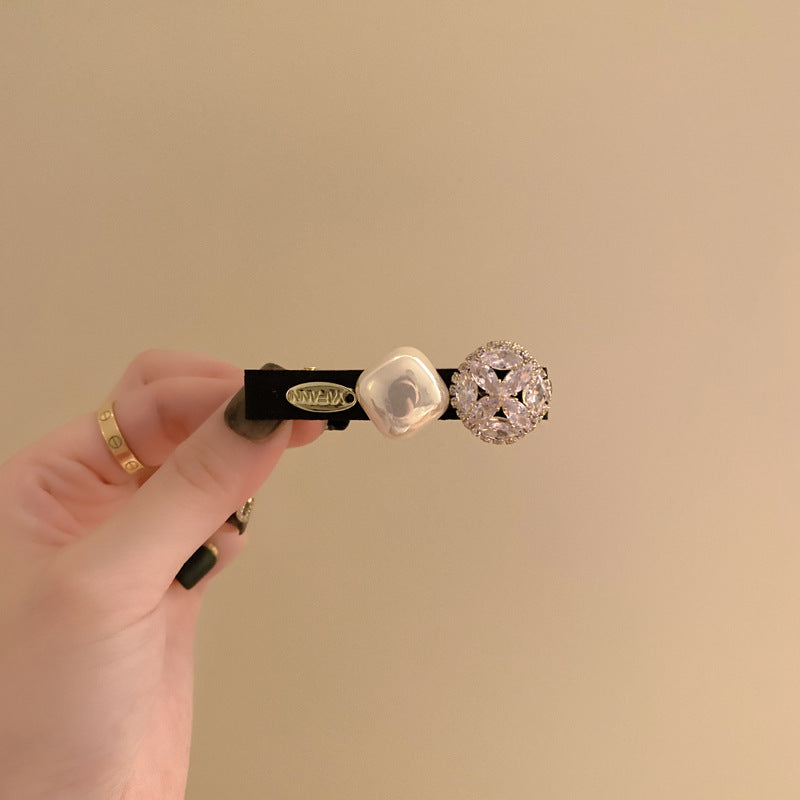 Wholesale Vintage Pearl Rhinestone Duckbill Clip