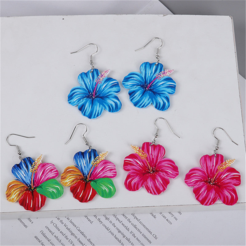Wholesale Romantic Pastoral Style Flower Stamen Earrings
