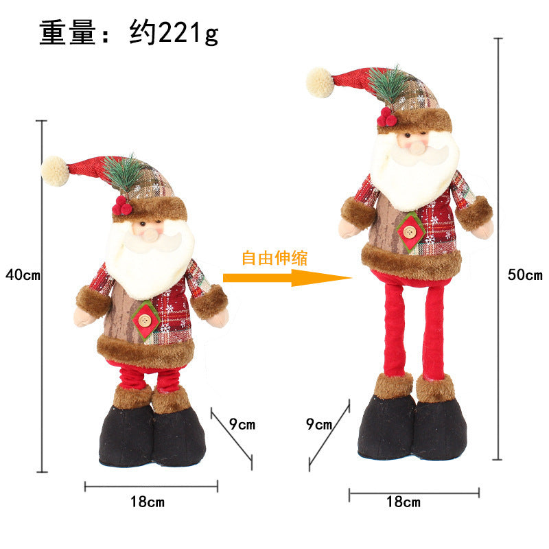 Wholesale Christmas Retractable Doll Window Decorations