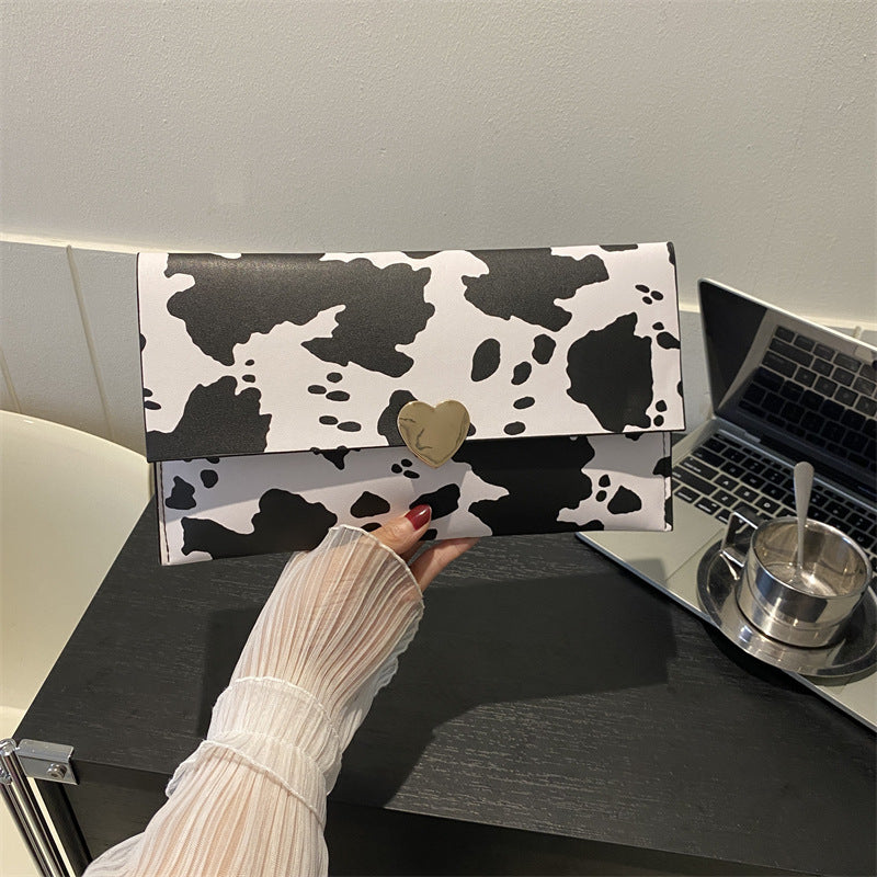 Wholesale Cow Pattern Clutch Envelope Document Bag